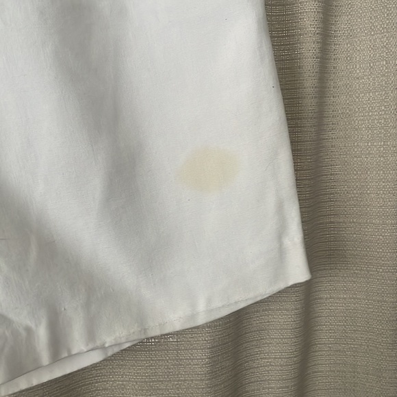 AS-IS White Cotton High Waisted Back Zip Shorts Pin Up Style - 1940/50s Style - Picture 15 of 16